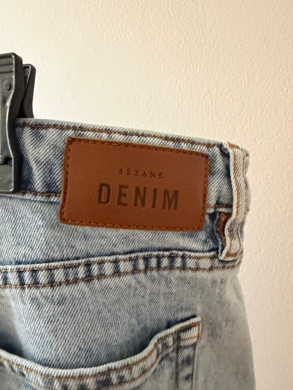 Sezane Denim Button Fly Jeans Size 46 Women's US 14 M Paris France